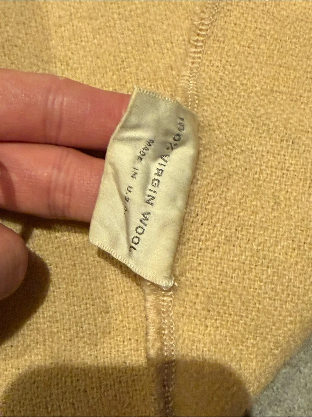 Vintage Wool Blanket - Soft